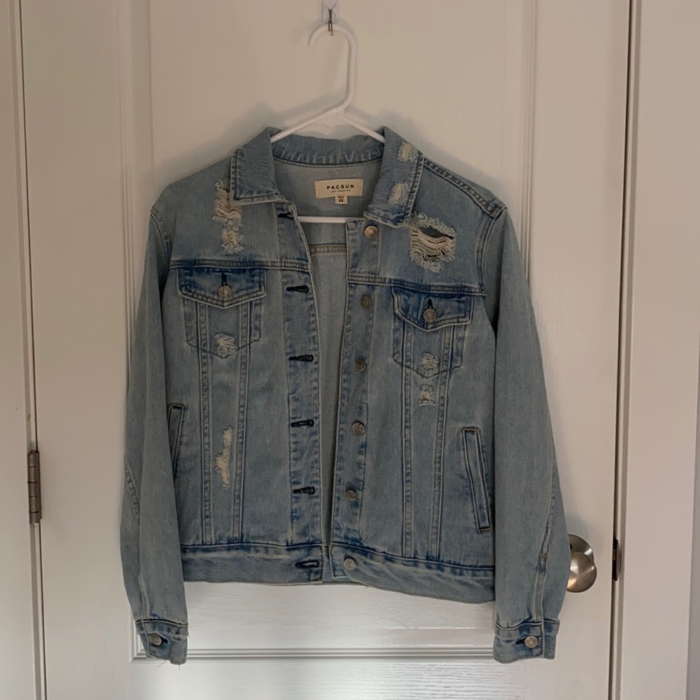 PacSun Ripped Denim Jacket
